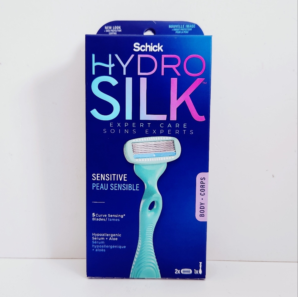 🐢2/$15 Schick Hydro Silk Sensitive Care Razor + 2 Razor Blade Refills